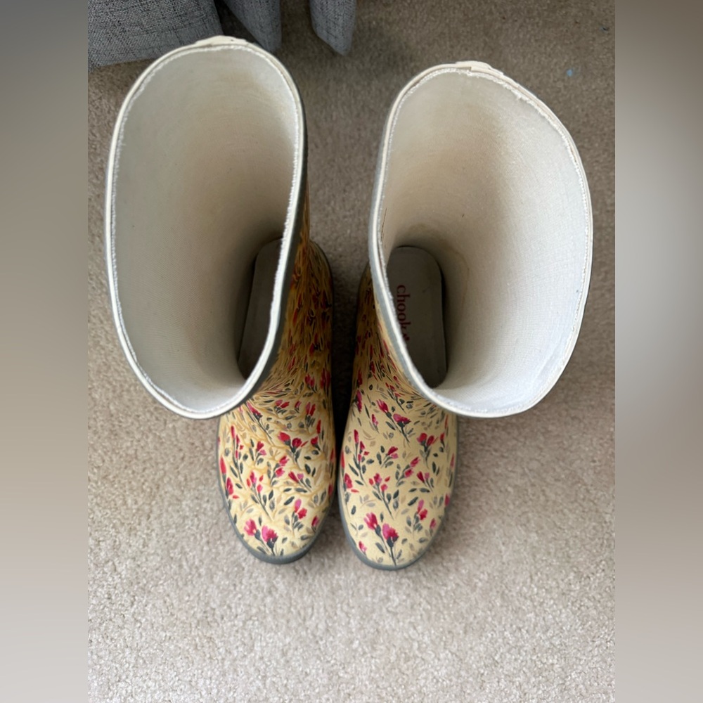 Chooka Rebecca Mid Floral Patterned Women's Rain Boots size 7 - Picture 5 of 8